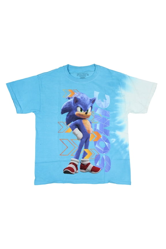Sonic The Hedgehog 2 Boys' Hands On Hips Sonic Pose Kids Graphic Print T-Shirt