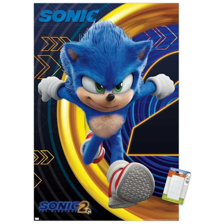 Sonic The Hedgehog 2 - Sonic Wall Poster, 14.725 x 22.375