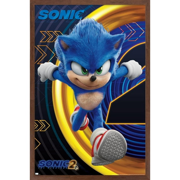 Sonic The Hedgehog 2 - Sonic Wall Poster, 14.725 x 22.38 Framed