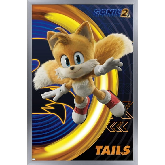 Sonic The Hedgehog 2 Tails 16.5 x 24.25 Framed Poster, by Trends International