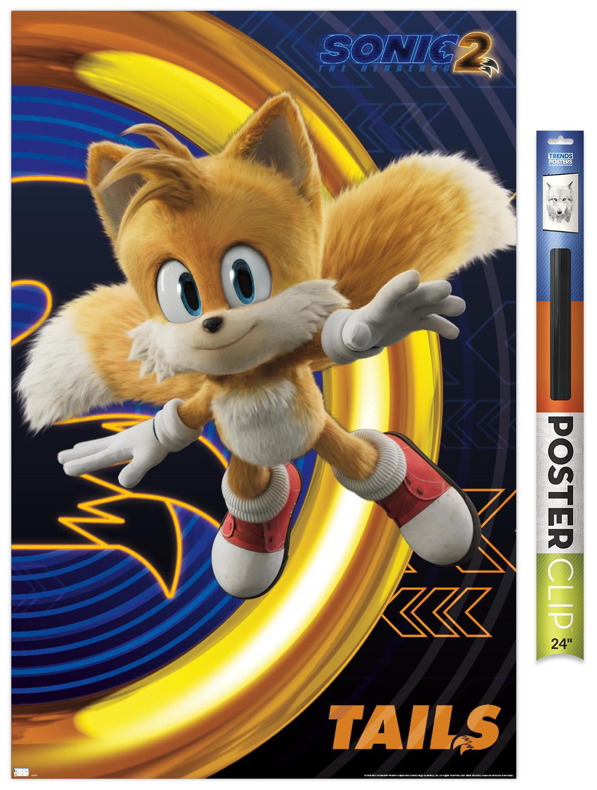 Sonic The Hedgehog 2 - Tails Wall Poster, 22.375 x 34 
