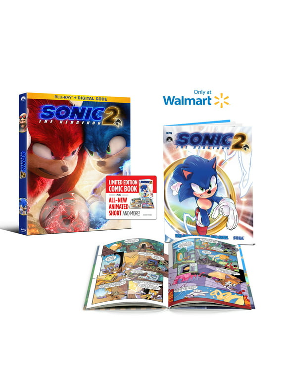 Sonic The Hedgehog 2 (Walmart Exclusive) (Blu-ray)(IDW Comic Book)