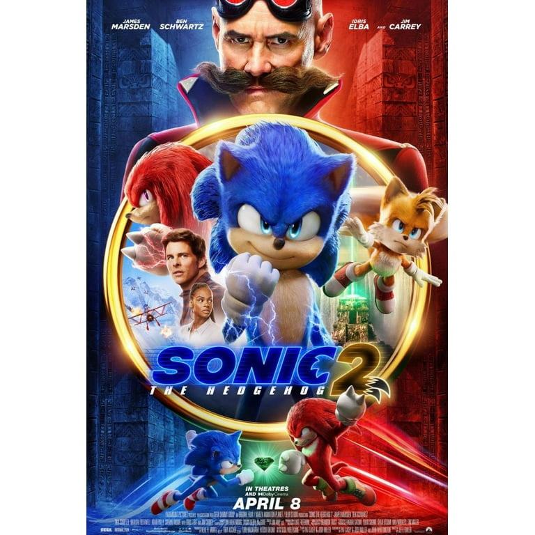 Sonic The Hedgehog 2 - original theatrical movie poster - 27x40 2 Sided