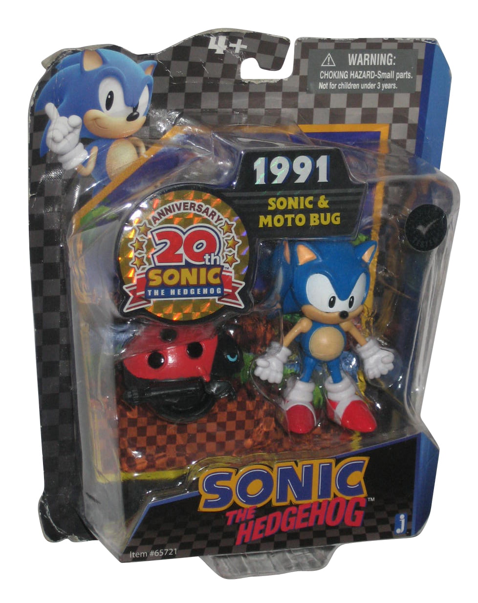 Sonic The Hedgehog 20th Anniversary Sonic & Moto Bug Action Figure