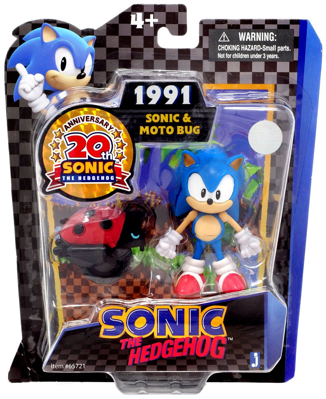 Sonic The Hedgehog 20th Anniversary Sonic & Moto Bug Action Figure 2-Pack ( 1991) 