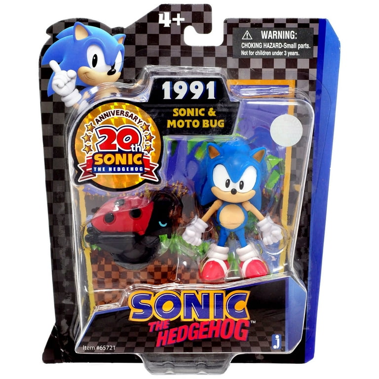 Sonic The Hedgehog 20th Anniversary Sonic & Moto Bug Action Figure