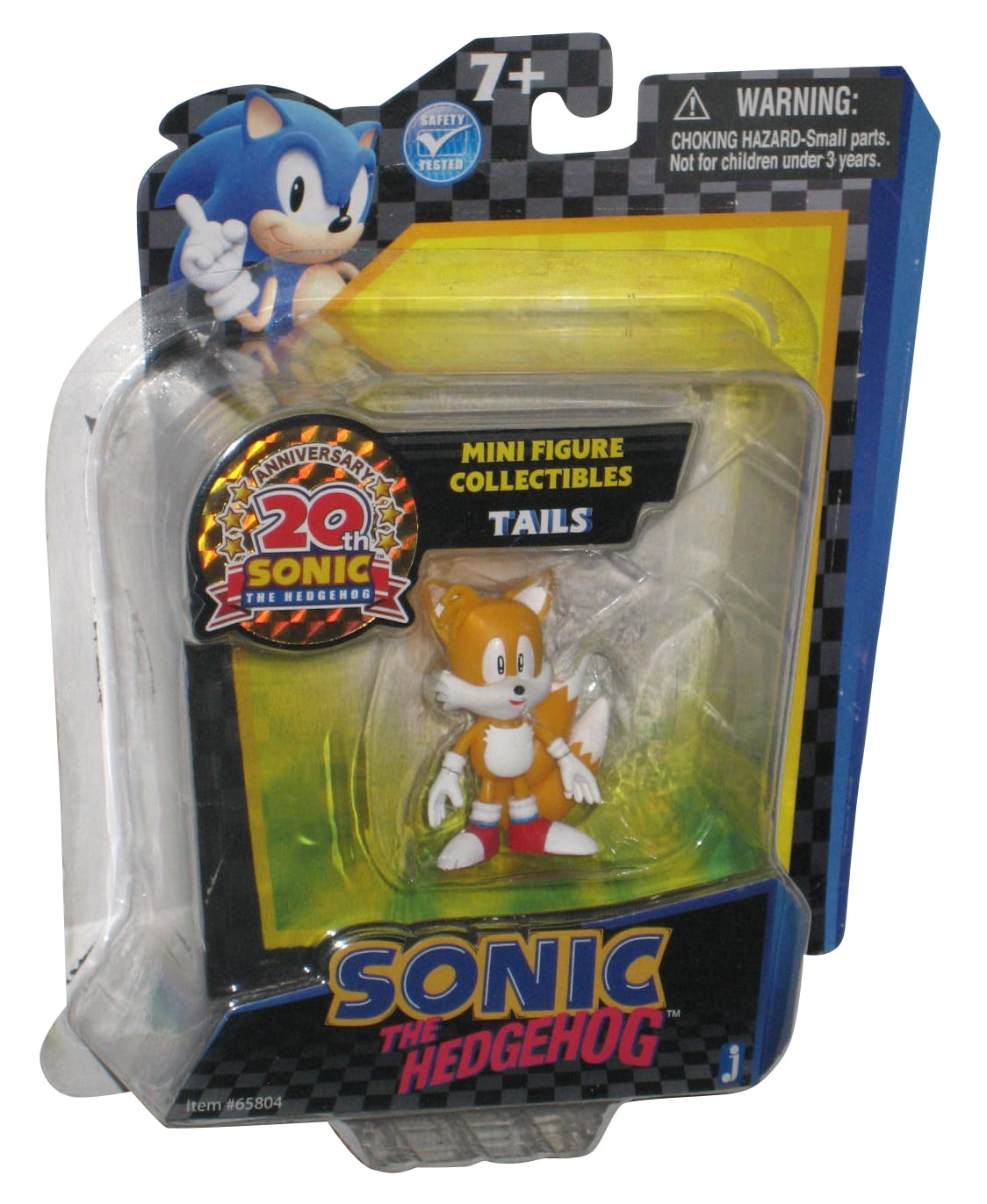 Sonic The Hedgehog - Tails with Invincible Item Box - 4 Inch Action Figure  