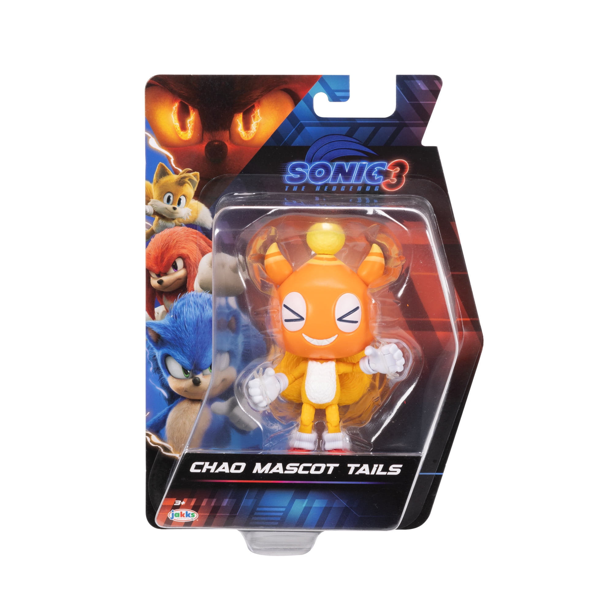 Sonic The Hedgehog 3 Movie 5 inch Chao Mascot Tails Action Figure 20 Points of Articulation