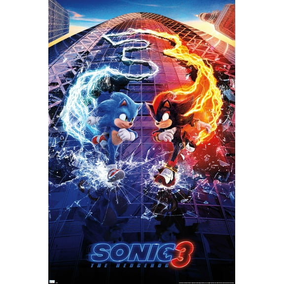 Sonic The Hedgehog 3 - One Sheet Wall Poster, 22.375" x 34"