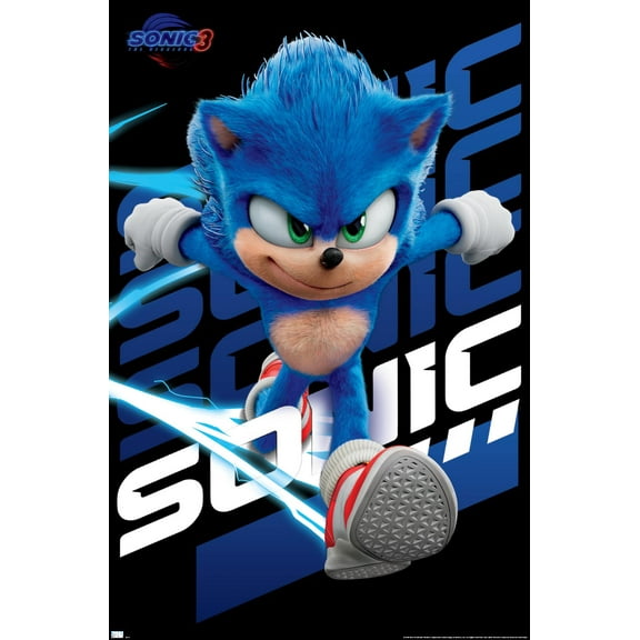 Sonic The Hedgehog 3 - Sonic Wall Poster, 22.375" x 34"