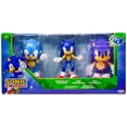 thumbnail image 1 of Sonic The Hedgehog 35th Anniversary Classic Sonic, Sonic & 16-Bit Sonic Action Figure 3-Pack, 1 of 1