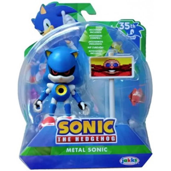 Sonic The Hedgehog 35th Anniversary Metal Sonic Action Figure (Classic, with Goal Post)