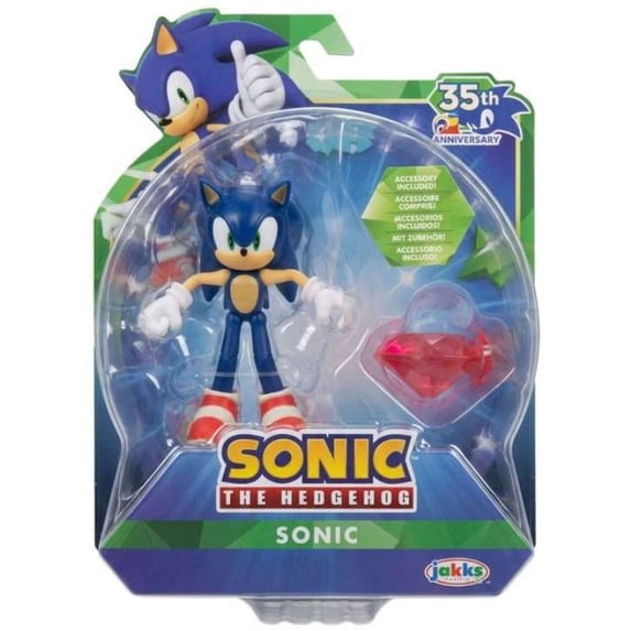 Sonic The Hedgehog 35th Anniversary Sonic Action Figure [Red Chaos ...