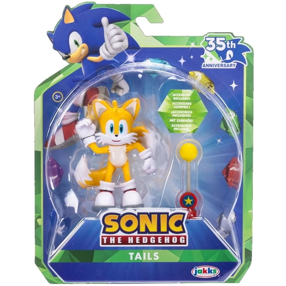 Sonic The Hedgehog 35th Anniversary Tails Action Figure (with Checkpoint)