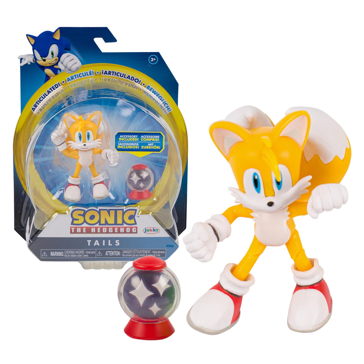  Sonic the Hedgehog 2 The Movie 4 Articulated Action Figure  Collection (Tails) : Toys & Games