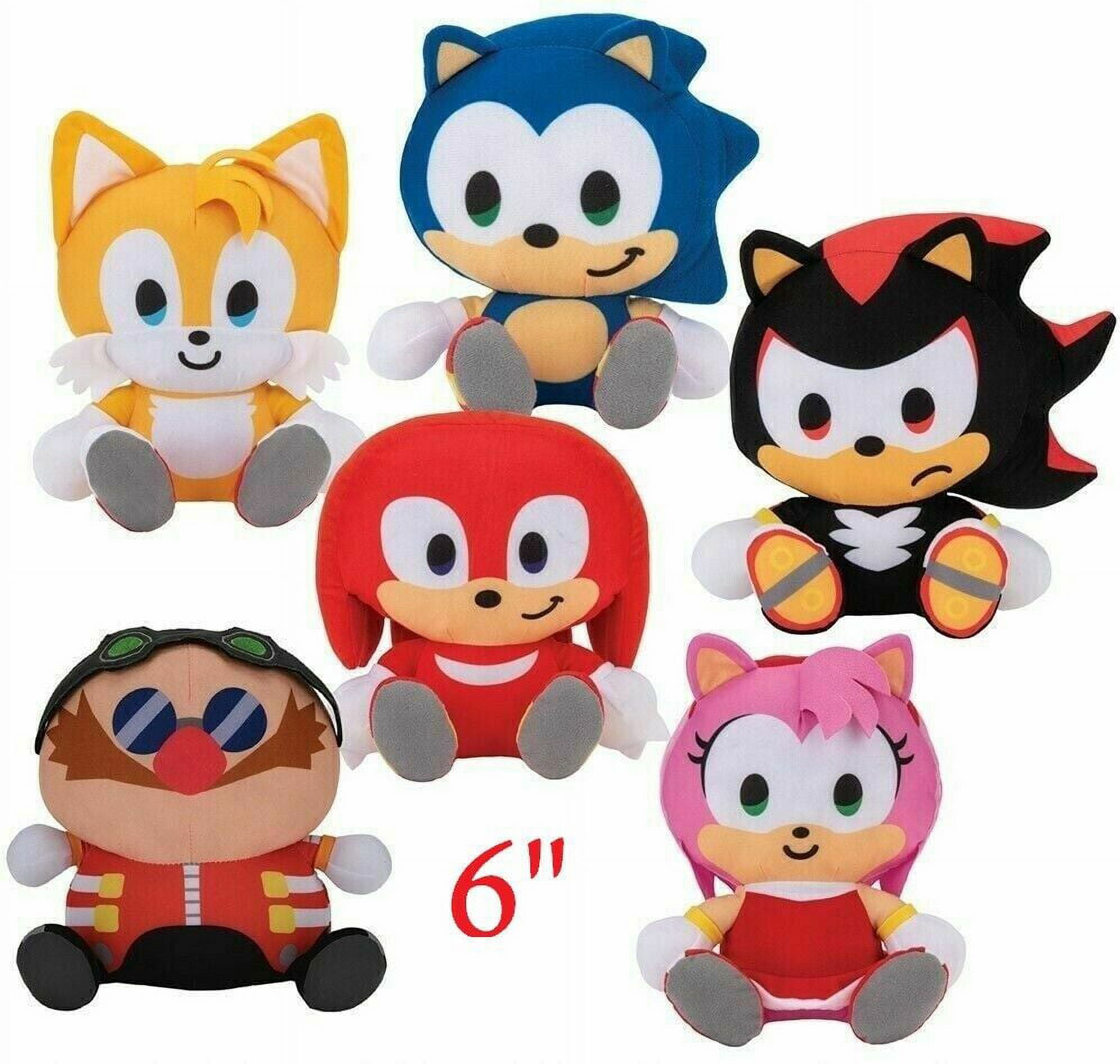 Pelucia Eggman Boneco Sonic Tails Knuckles Shadow