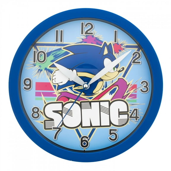 Sonic The Hedgehog 90s Style 9.5 Wall Analog Clock