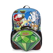 Sonic the Hedgehog Boys 17" Backpack and Lunch Bag Set, 2-Piece, Black