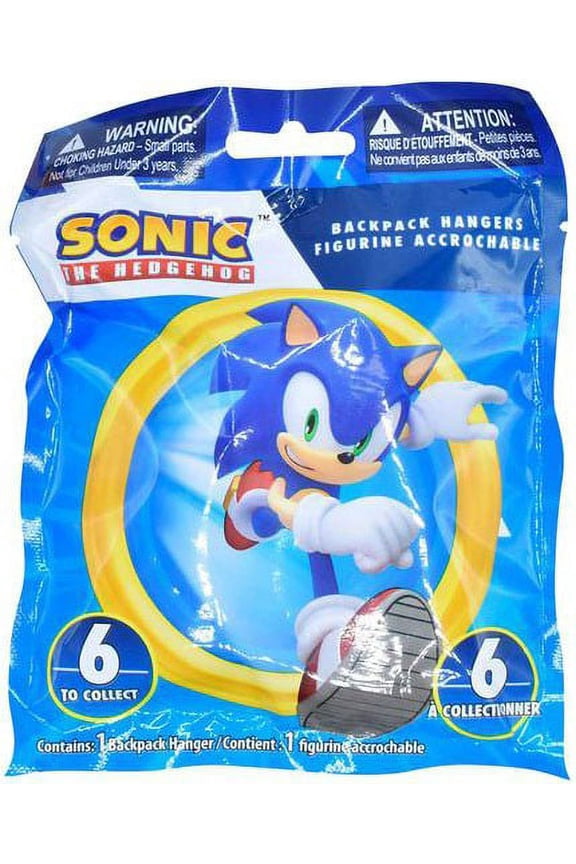 Sonic The Hedgehog Backpack Hangers Mystery Pack (1 RANDOM Clip On Figure)