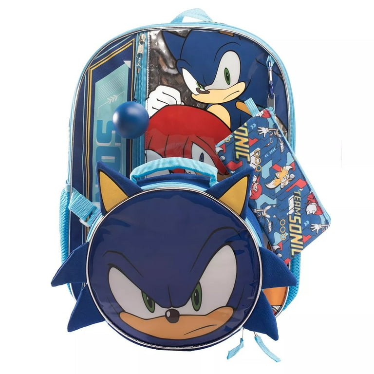 Sonic The Hedgehog Backpack, Lunch Pack, Accessories Pouch