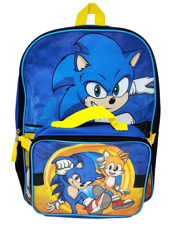 Sonic & Tail 16" Backpack with lunch bag