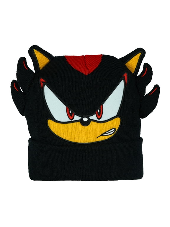 Beanie Shadow Character 3D Ears Quills Embroidered Cuff Knitted Cap Hat Warm Winter For Men Women