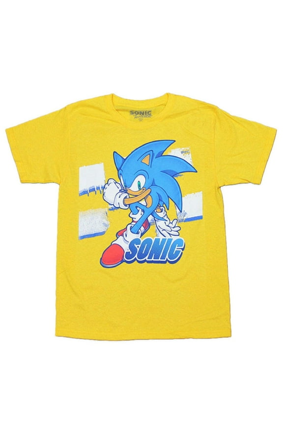 Big Boy's Yellow Short Sleeve T-Shirt Large (14-16)