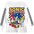 thumbnail image 1 of Sonic The Hedgehog Big Boys Fitted T Shirt X-Large Fitted White, 1 of 1