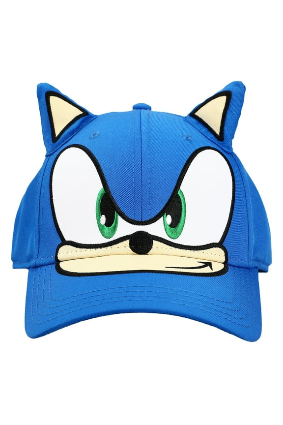 Sonic The Hedgehog Big Face with Plush Ears Snapback Hat