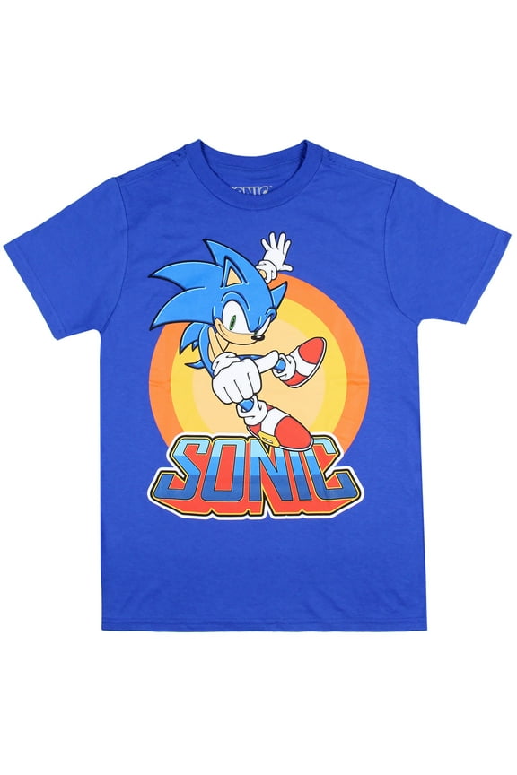 Sonic The Hedgehog Boy's Supersonic Gaming Film Icon Graphic Print T-Shirt