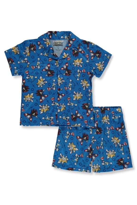 Boys' 2-Piece Coat Style Pajamas Set Color: multi Size: 2t