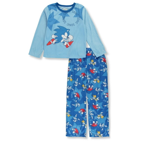 Sonic The Hedgehog Boys' 2-Piece Knuckles Tails Pajamas Set Color: multi Size: 6 - 7