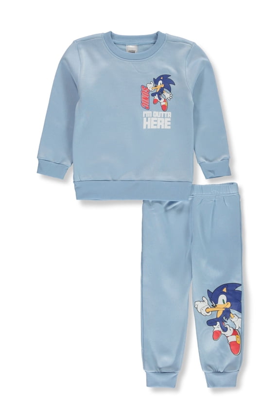 Boys' 2-Piece Outta Here Joggers Set Outfit Color: blue/multi Size: 3t