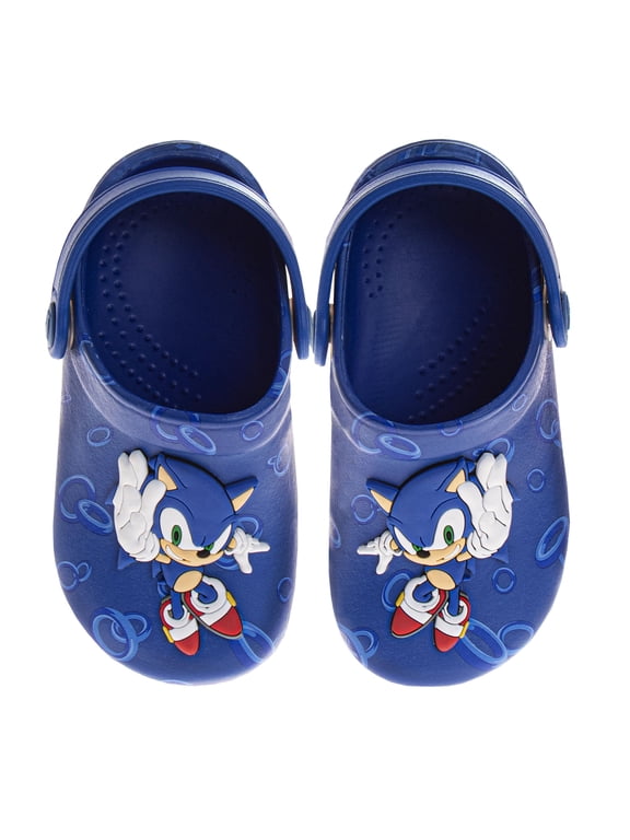 Sonic The Hedgehog Boys Dual Sizes Clogs (Toddler/Little Kids), Blue, Size: 708