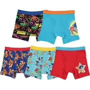 Sonic The Hedgehog Boys Elastic Waistband Cotton Boxer Briefs, 5 Pack