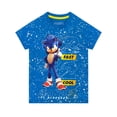 thumbnail image 1 of Sonic The Hedgehog Boys Fast Cool T-Shirt Blue Sizes 6-12, 1 of 2