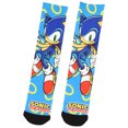 thumbnail image 1 of Sonic The Hedgehog Character Gold Rings Sublimated Crew Socks Mid-Calf, 1 of 5