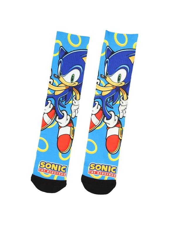 Character Gold Rings Sublimated Crew Socks Mid-Calf