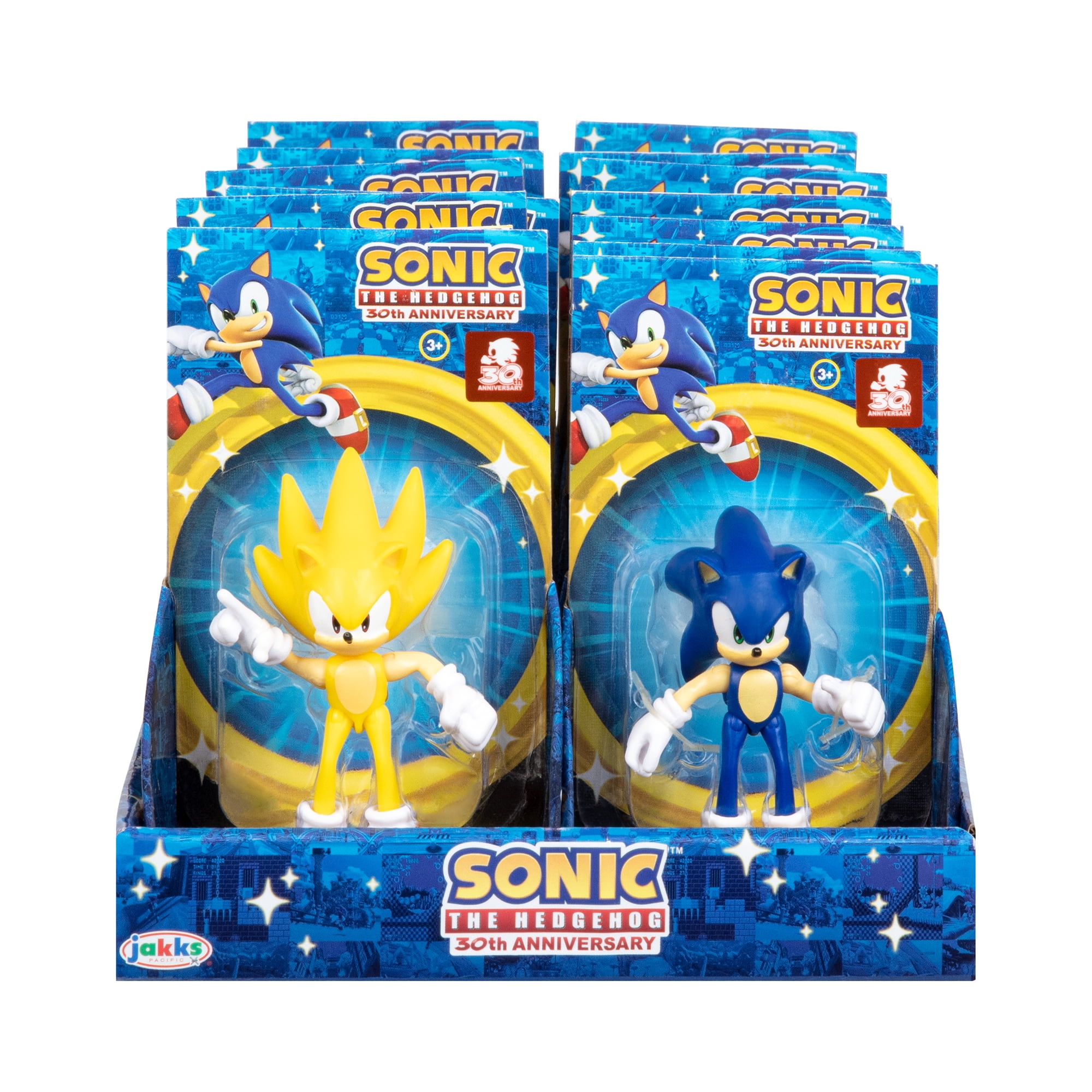 Sonic The Hedgehog Collectible Action Figure, Plastic Multicolor, 0.38 lb
