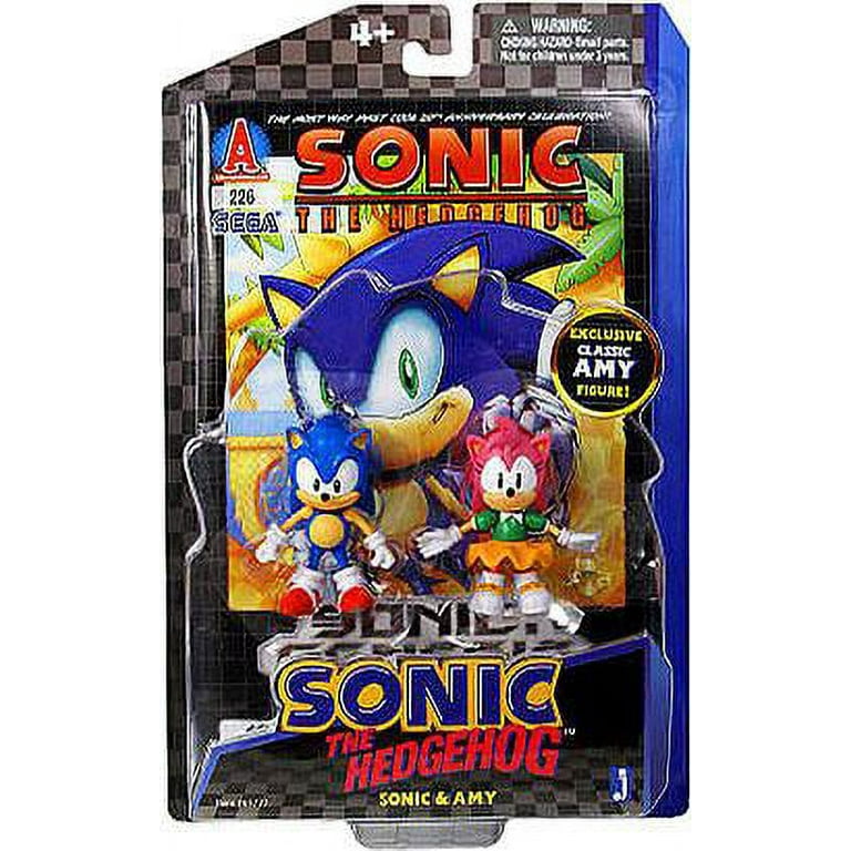 Sonic The Hedgehog Comic Series Sonic & Amy 3.5 Action Figure 2-Pack 