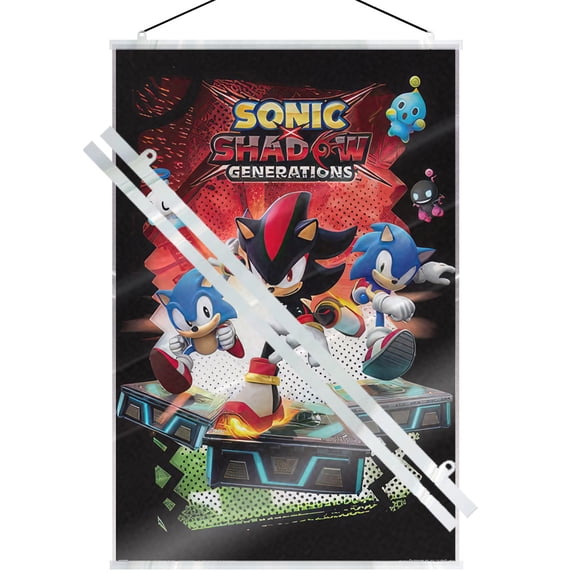 Sonic The Hedgehog - Comic TV Show Gaming Poster (Shadow Generations - Characters) (Size: 24" x 36") (Laminated Poster & Clear Hanger)