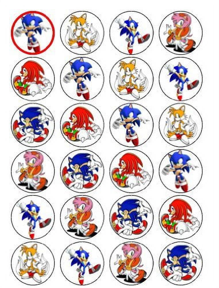 Sonic the Hedgehog - Edible Cake Topper - 11.7 x 17.5 Inches 1/2 Sheet  rectangular 