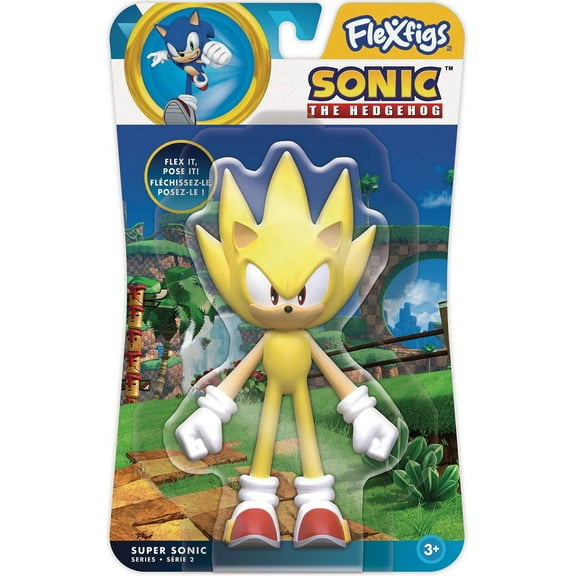 Sonic The Hedgehog Flexfigs Super Sonic Bendable Figure