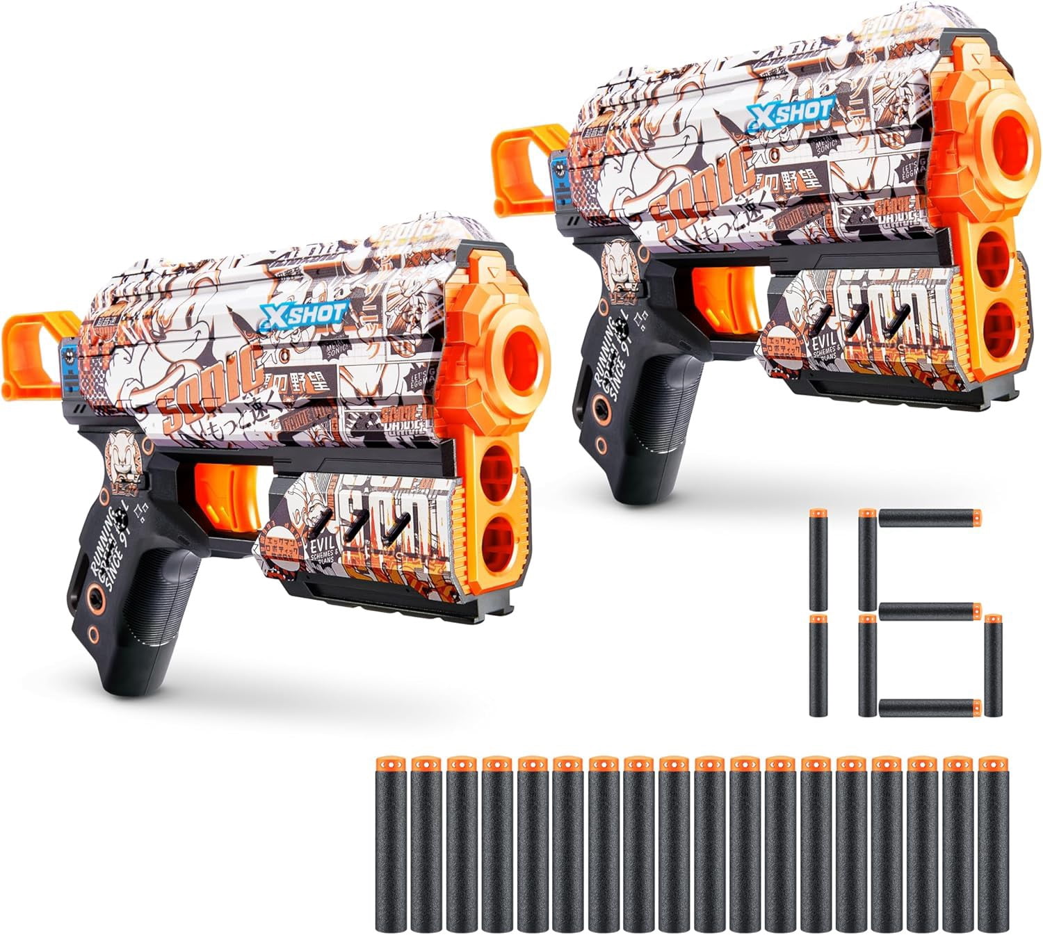Sonic The Hedgehog Flux Retro Blaster 2-Pack