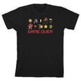 thumbnail image 1 of Sonic The Hedgehog Game Over Pixel Characters Boy's Black T-shirt-Small, 1 of 7