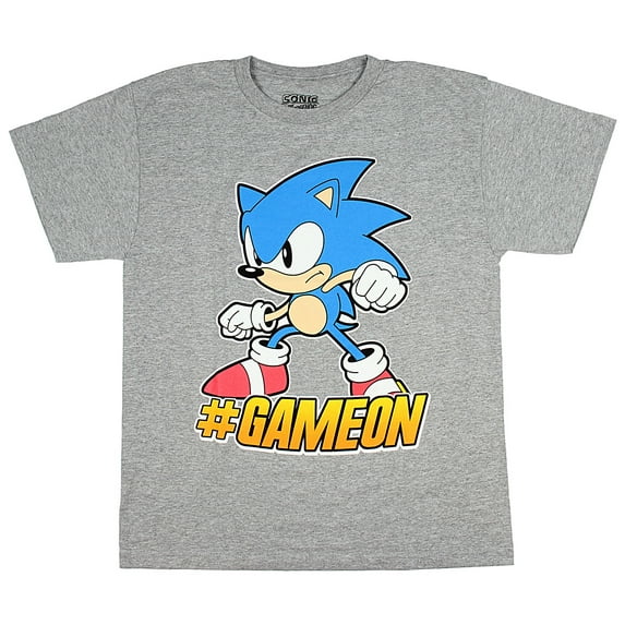 Sonic The Hedgehog #GameOn Sega Video Game Boys T-Shirt