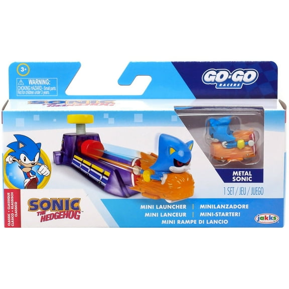 Sonic The Hedgehog Go Go Racers Classic Metal Sonic Mini Launcher