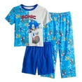 thumbnail image 1 of Sonic The Hedgehog 'Gotta Go Fast' 3-PiecePants, Shorts Pajama Set (Size 10), 1 of 1