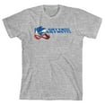 thumbnail image 1 of Sonic The Hedgehog Gotta Go Fast Boy's Athletic Heather T-shirt-Large, 1 of 2