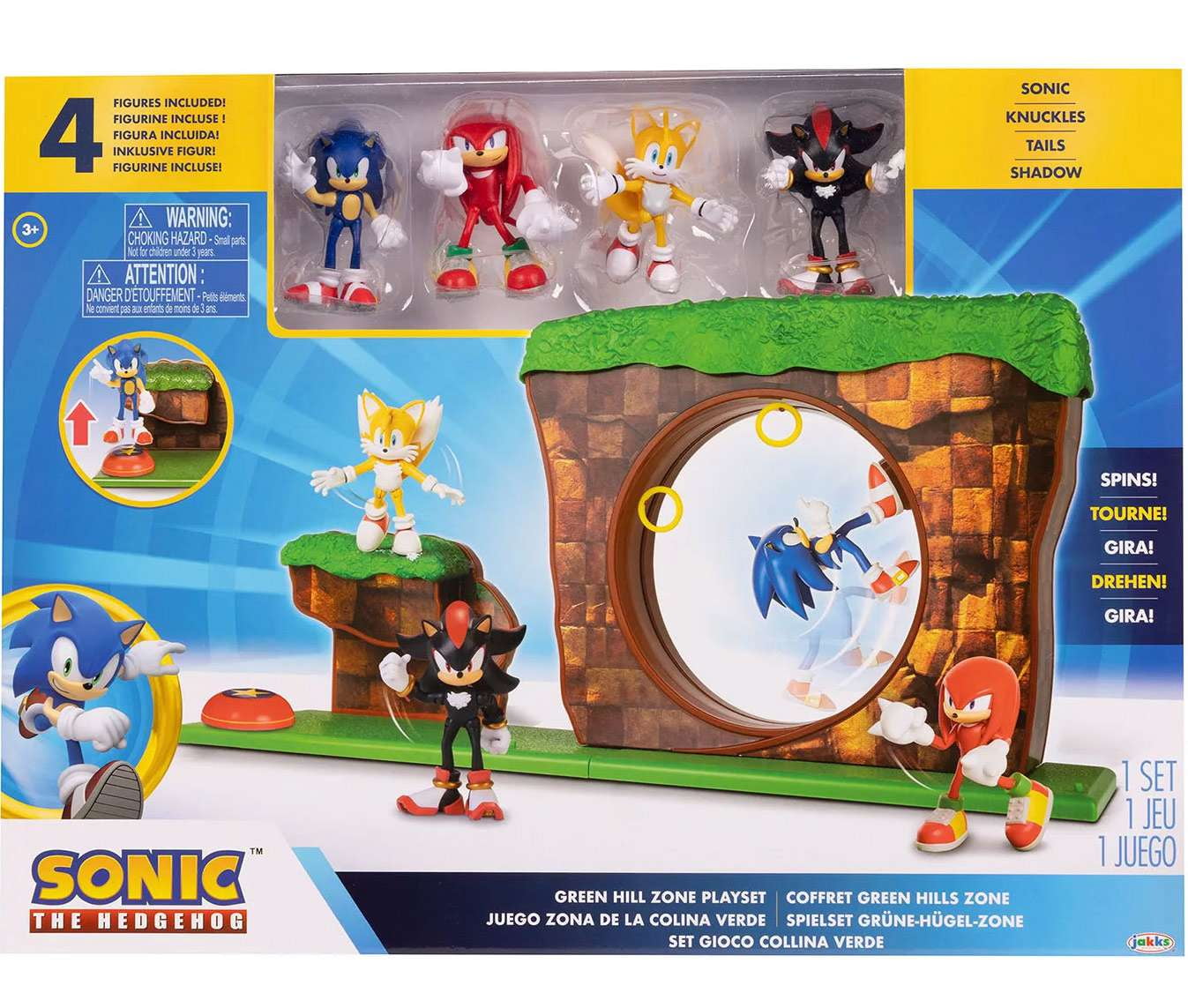 その他 Sank Toys Turbulent Green Hills Sonic The Hedgehog Green Hill Zone Playset (Includes Sonic